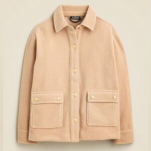NWT J. Crew women’s Boucl eacute shirt jacket - M
